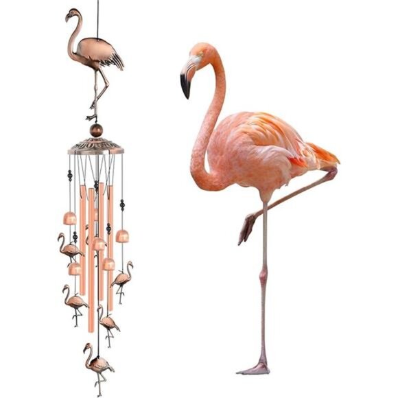 JOBOSI Flamingo Wind Chimes, Gifts for mom Women Grandma Friends Mother, - Picture 8 of 8